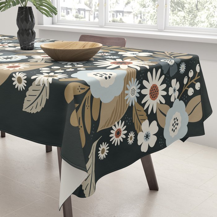 Fall Floral Botanicals Tablecloth Gallery Image 3