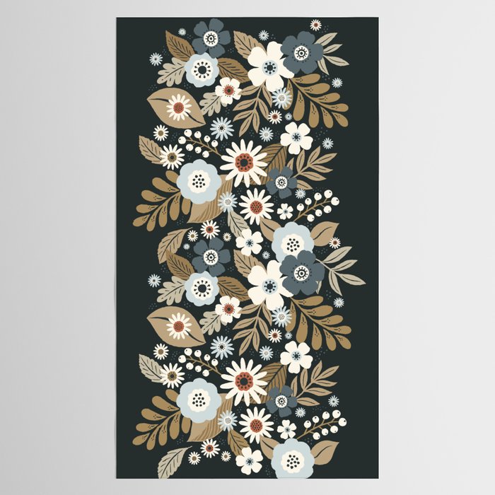 Fall Floral Botanicals Tablecloth Gallery Image 2