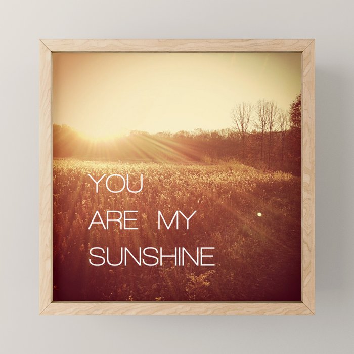 You Are my Sunshine Mini Art Print Gallery Image 1