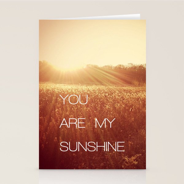 You Are my Sunshine Stationery Card Gallery Image 2