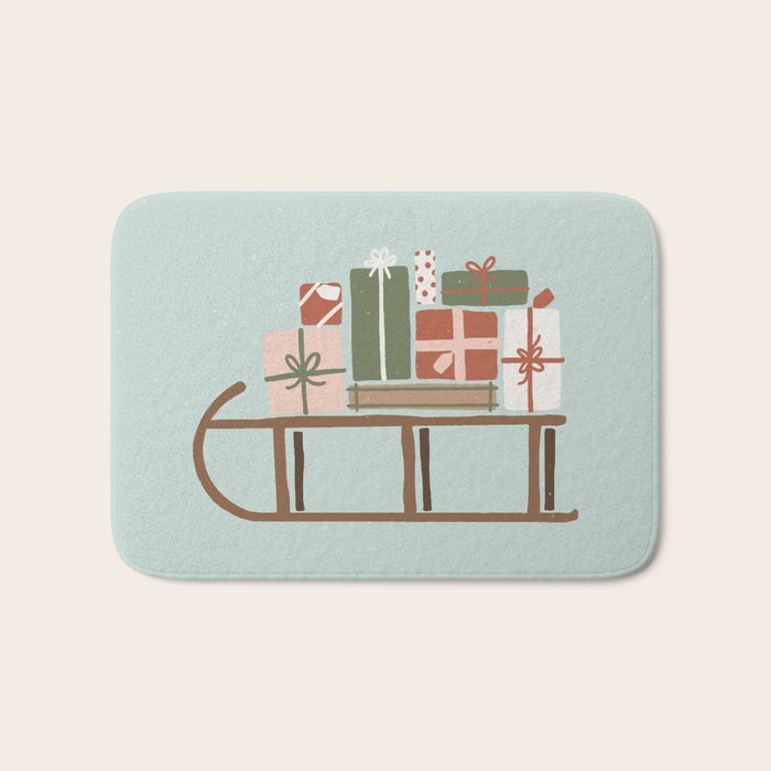 Christmas Sleigh Bath Mat Gallery Image 1