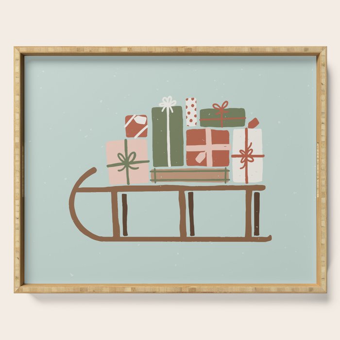 Christmas Sleigh Serving Tray Gallery Image 1