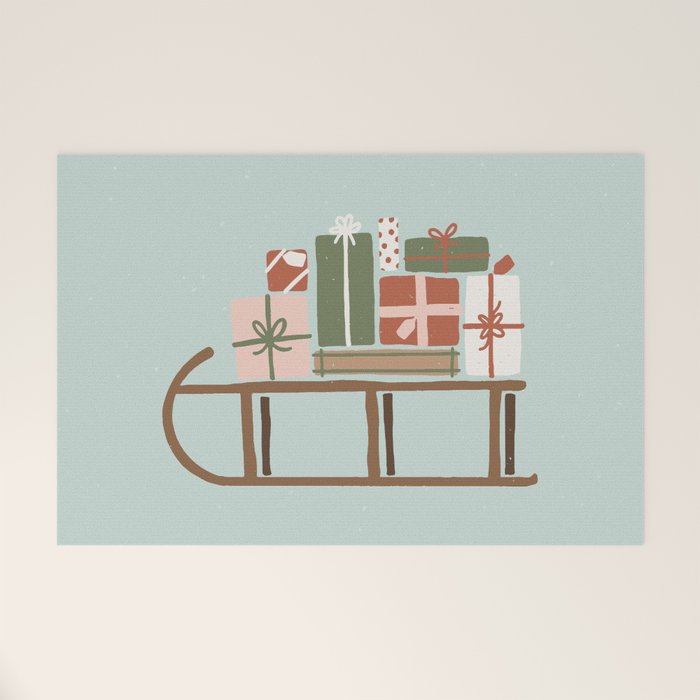 Christmas Sleigh Welcome Mat Gallery Image 1