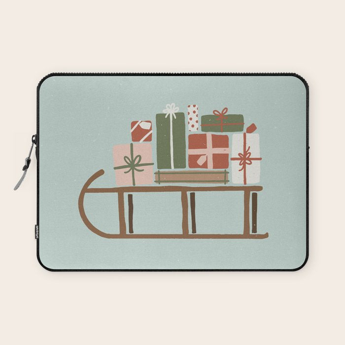 Christmas Sleigh Laptop Sleeve Gallery Image 1