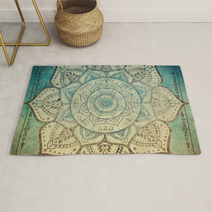 Faded Bohemian Mandala Rug Gallery Image 1