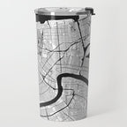 New Orleans Map Gray Travel Mug Gallery Image 2