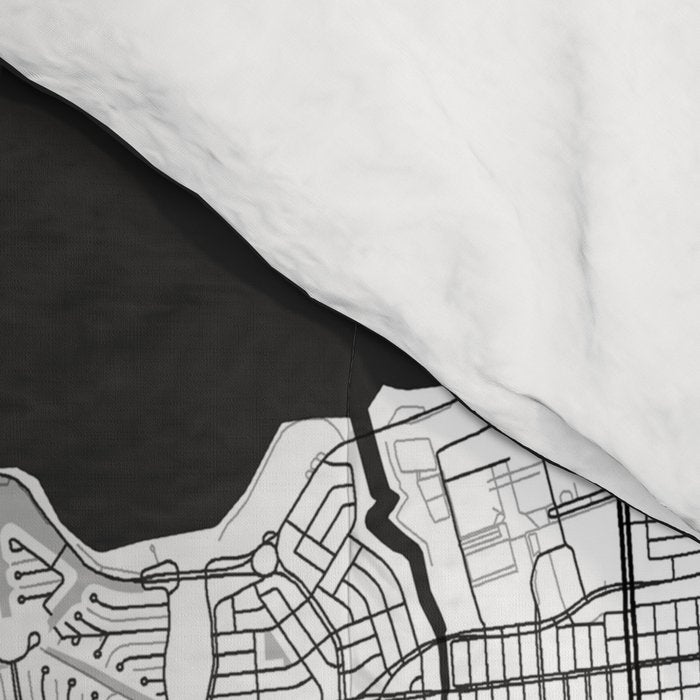 New Orleans Map Gray Comforter Gallery Image 4
