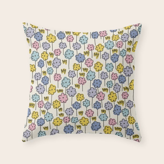 Summer Garden #13 Throw Pillow Gallery Image 6