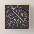 Copper and Midnight Navy Mini Art Print Gallery Image 1