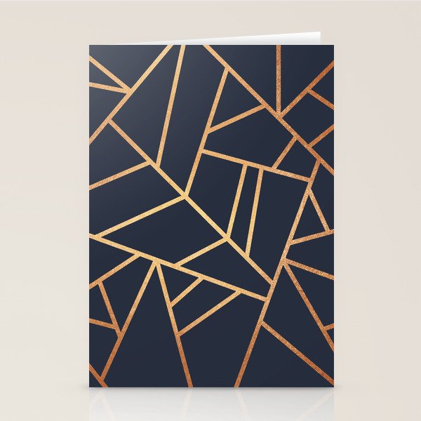Copper and Midnight Navy Stationery Card Gallery Image 2