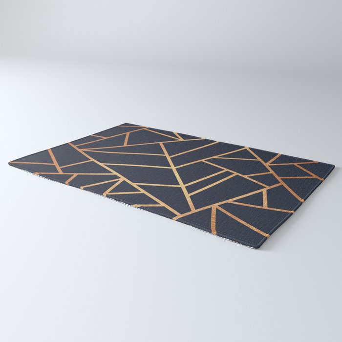 Copper and Midnight Navy Rug Gallery Image 3