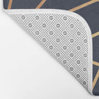 Copper and Midnight Navy Bath Mat Gallery Image 2