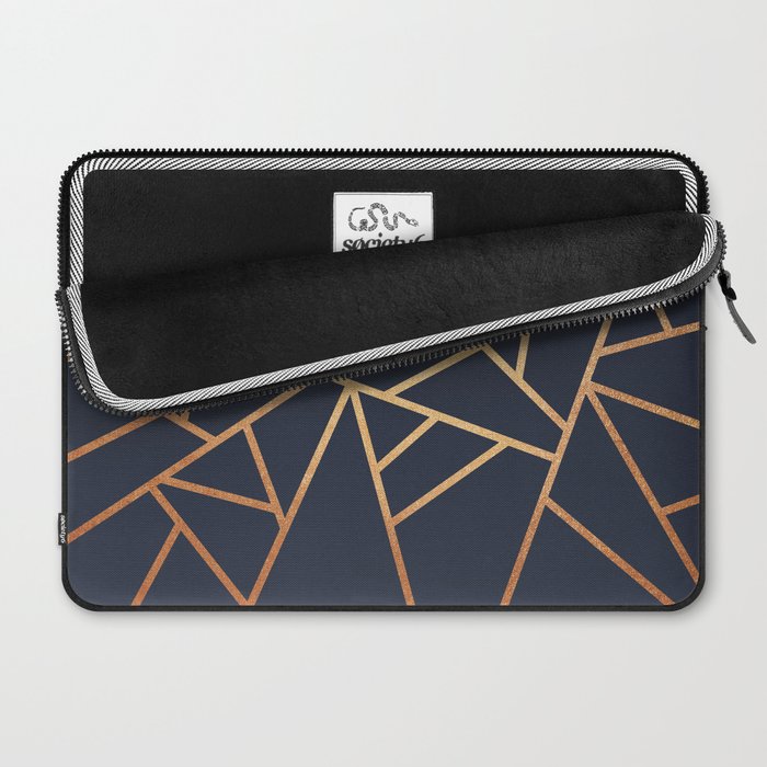 Copper and Midnight Navy Laptop Sleeve Gallery Image 2