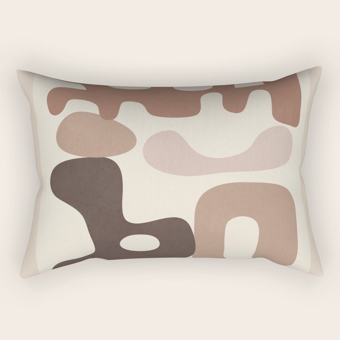 Fluid Whispers V Rectangular Pillow Gallery Image 1