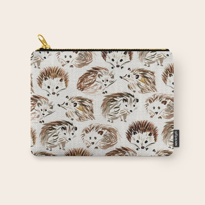 Hedgehogs Carry All Pouch Gallery Image 1