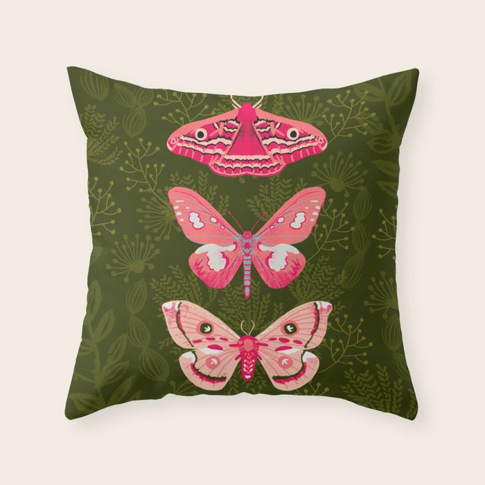 Lepidoptery No. 7 by Andrea Lauren  Throw Pillow Gallery Image 6