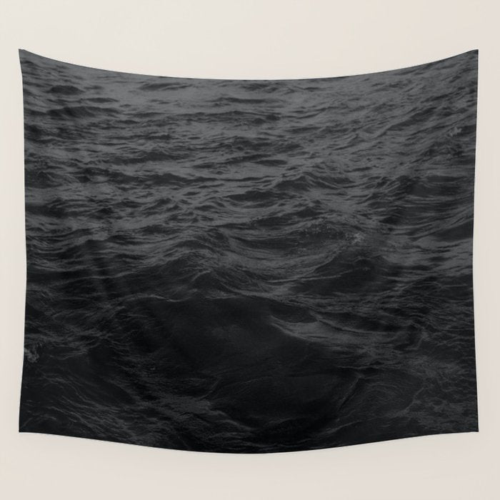 BLACK OCEAN Wall Tapestry Gallery Image 1