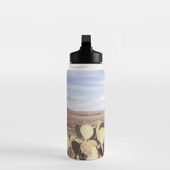 West Texas Landscape x Marathon Prickly Pear Cactus Photography Water Bottle Gallery Image 3
