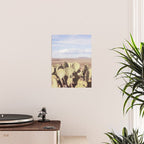 West Texas Landscape x Marathon Prickly Pear Cactus Photography Poster Gallery Image 2