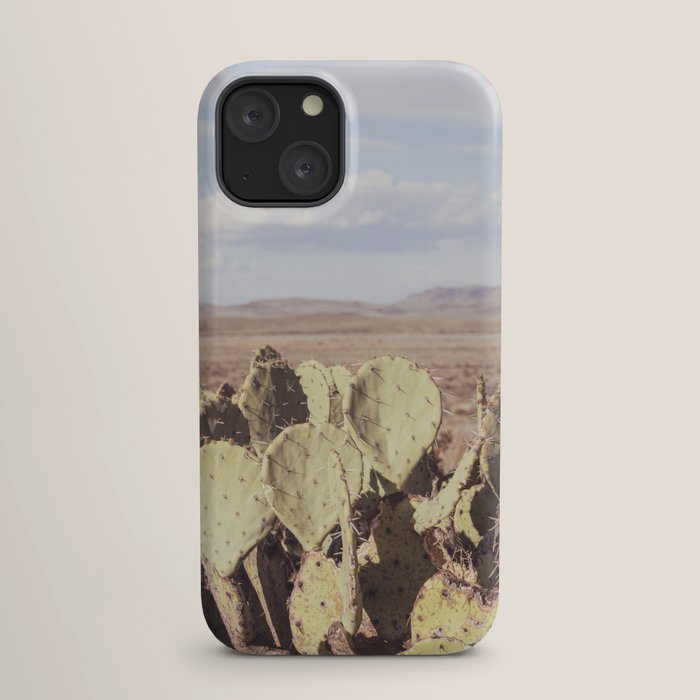 West Texas Landscape x Marathon Prickly Pear Cactus Photography iPhone Case Gallery Image 17