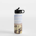 West Texas Landscape x Marathon Prickly Pear Cactus Photography Water Bottle Gallery Image 1