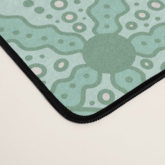 Sea Urchins - Aqua Blue Desk Mat Gallery Image 4
