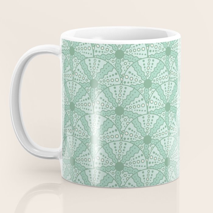 Sea Urchins - Aqua Blue Coffee Mug Gallery Image 3