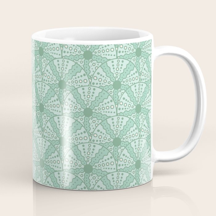 Sea Urchins - Aqua Blue Coffee Mug Gallery Image 1