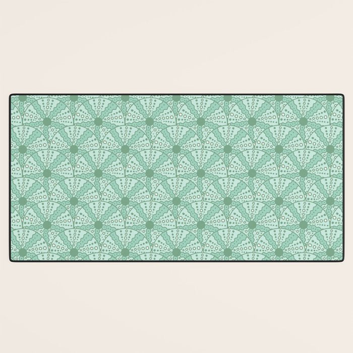 Sea Urchins - Aqua Blue Desk Mat Gallery Image 3