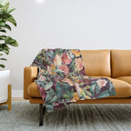 Fall Floral Throw Blanket Gallery Image 1