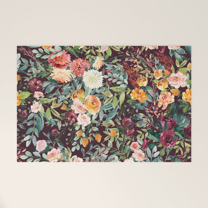 Fall Floral Welcome Mat Gallery Image 1