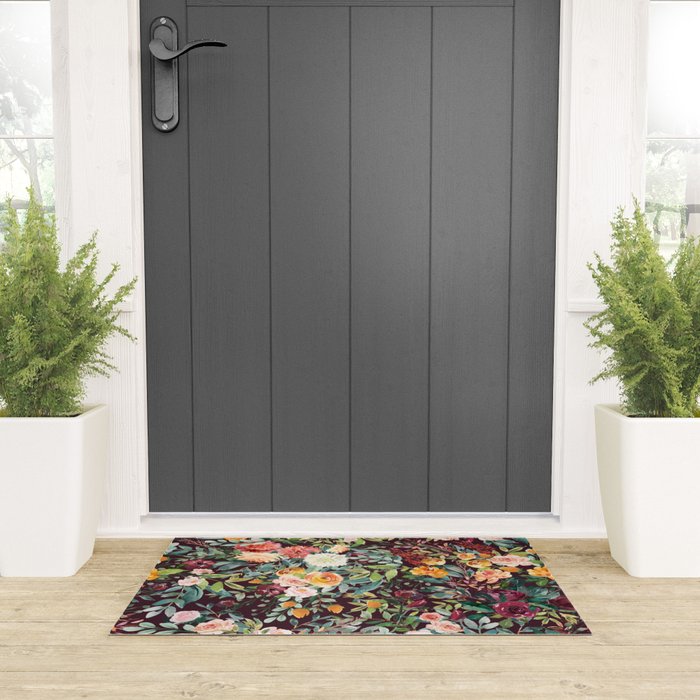 Fall Floral Welcome Mat Gallery Image 3