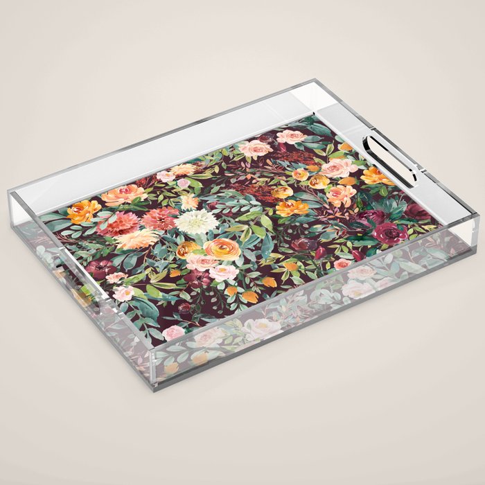 Fall Floral Acrylic Tray Gallery Image 1