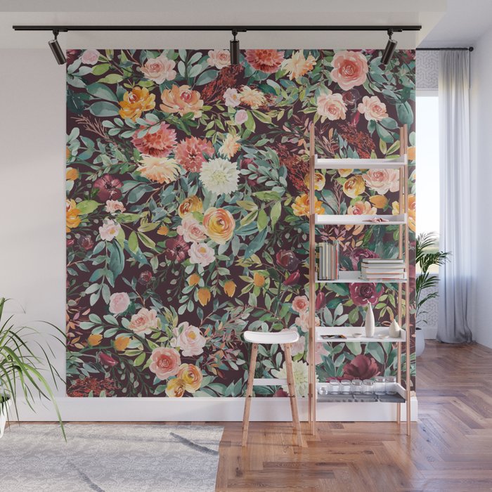 Fall Floral Wall Mural Gallery Image 1
