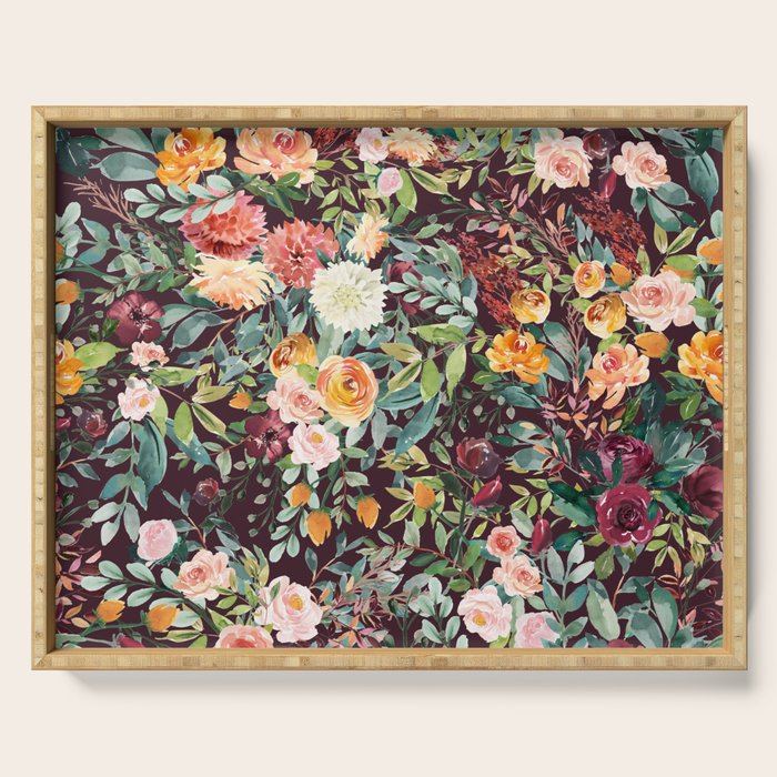 Fall Floral Serving Tray Gallery Image 1