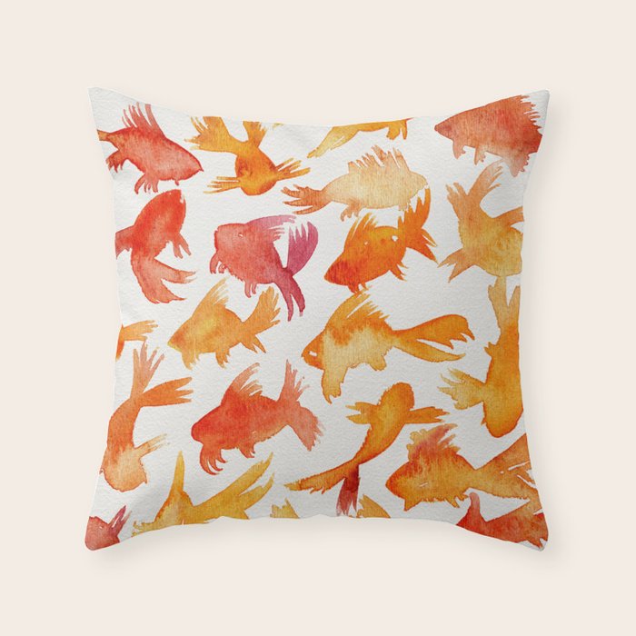 Goldfish Throw Pillow Gallery Image 1
