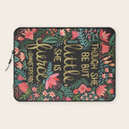Little & Fierce on Charcoal Laptop Sleeve Gallery Image 1