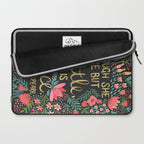 Little & Fierce on Charcoal Laptop Sleeve Gallery Image 2