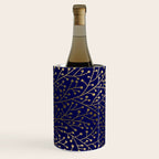 Gold Berry Branches on Navy Wine Chiller Gallery Image 2