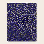 Gold Berry Branches on Navy Notebook Gallery Image 4