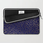 Gold Berry Branches on Navy Laptop Sleeve Gallery Image 2