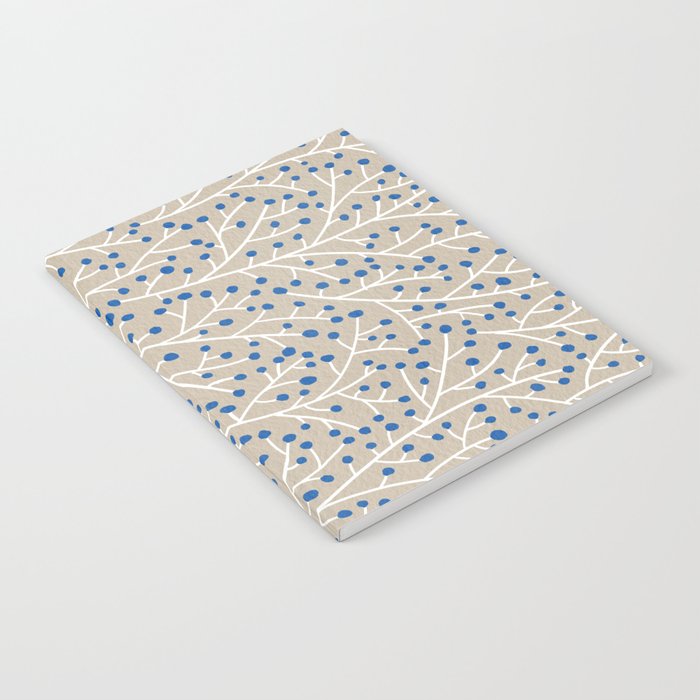 Blue & White Berry Branches Notebook Gallery Image 2