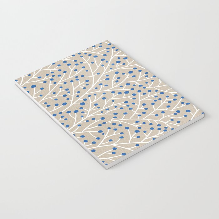 Blue & White Berry Branches Notebook Gallery Image 3