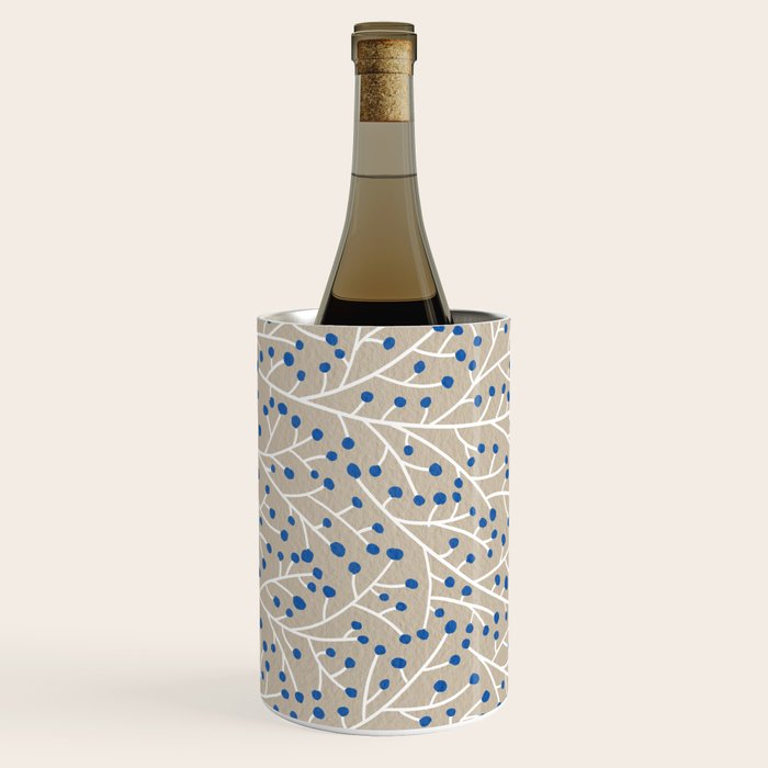 Blue & White Berry Branches Wine Chiller Gallery Image 3