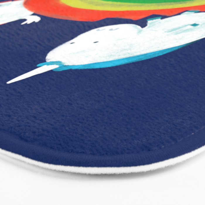 Unicorn on rainbow slide Bath Mat Gallery Image 3