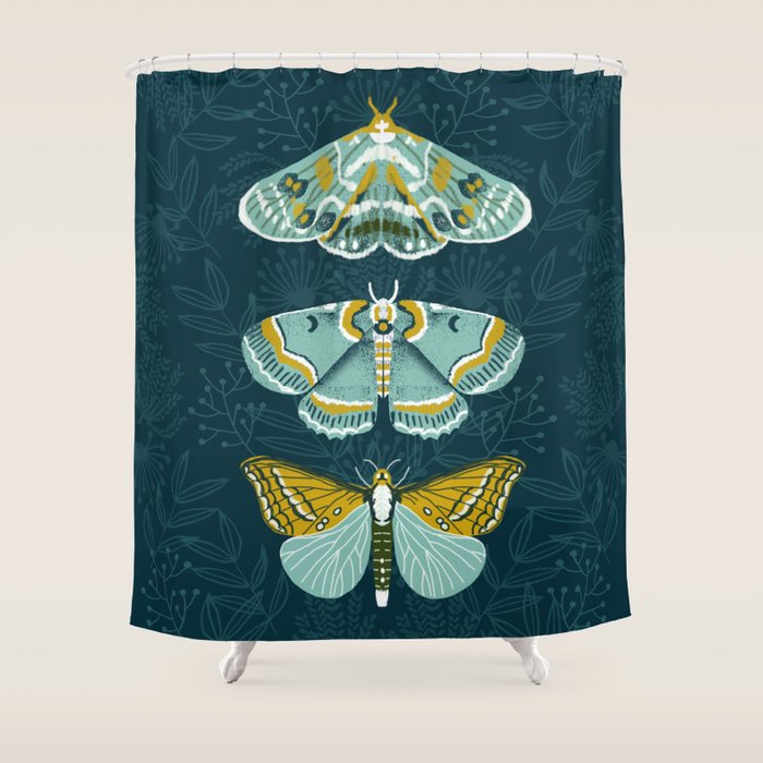 Lepidoptery No. 8 by Andrea Lauren  Shower Curtain Gallery Image 1