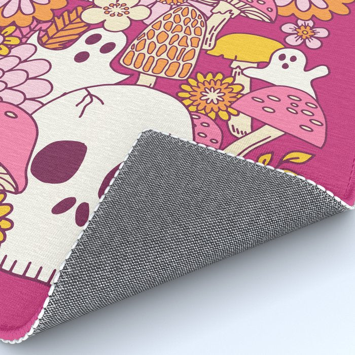 Spooky Mushroom Garden - Fuchsia Rug Gallery Image 4