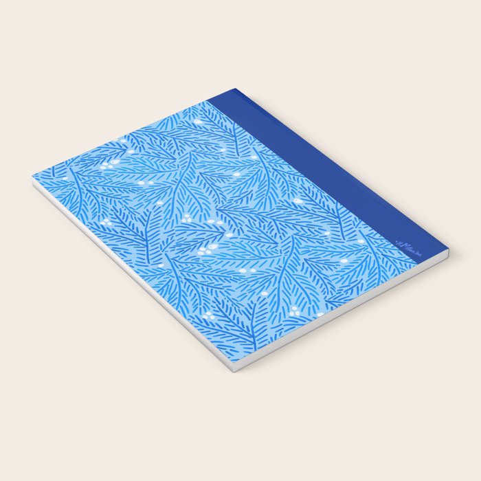 Winter Berries & Pine Branches in Blue Notebook Gallery Image 3