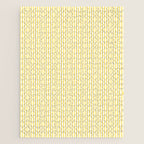 Fine Stripes Narrow Vertical Stripe Pattern in Butter Yellow and White Jigsaw Puzzle Gallery Image 1