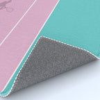 Pink Tennis Court  Rug Gallery Image 4